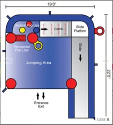 temp img 1 jpeg 516768171 Batman C7 Bounce House w/ Slide